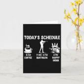 Cadeau Biathlon - Programme du jour (Fleur jaune)