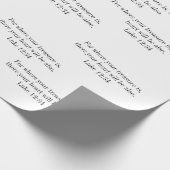 Cadeau Bible Verse papier d'enveloppement pour trésor, ca (Coin)