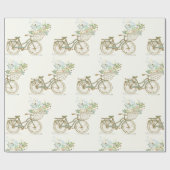 Cadeau Bicyclette Vintage avec papier enveloppant (Plat)