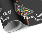 Cadeau Billard / Papier d'enveloppement du jeu de billard (Coin rond)