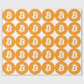 Cadeau Bitcoin papier Bitcoin Crypto devise Logo (Plat)