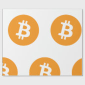 Cadeau Bitcoin Thème Papier à envelopper (Plat)