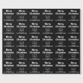 Cadeau Black | Business | Papier d'enveloppement de Noël (Plat)