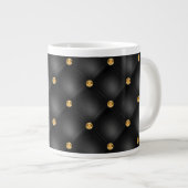 Cadeau Black Gold Diamond Tufted Mug (Devant droit)