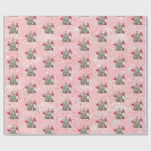 Cadeau Black Nutcracker Ballerina Pink Holiday Papier (Plat)