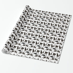 Cadeau Blackie le papier d'emballage de chat noir