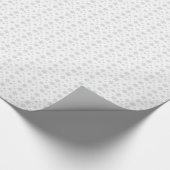 Cadeau Blanc avec le papier d'emballage de flocons de (Coin)