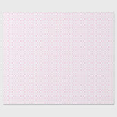 Cadeau Blanc avec le papier d'emballage rose de point de (Plat)