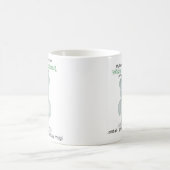 Cadeau blanc d'Elepant - tasse de café (Centre)