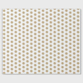 Cadeau Blanc| Papier enveloppant points de Parties scinti (Plat)