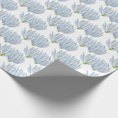 Cadeau Bleu bâtonnets de calque sur un rouleau de papier  (Coin)