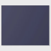 Cadeau Bleu bleu bleu couleur solide Papier à envelopper  (Plat)