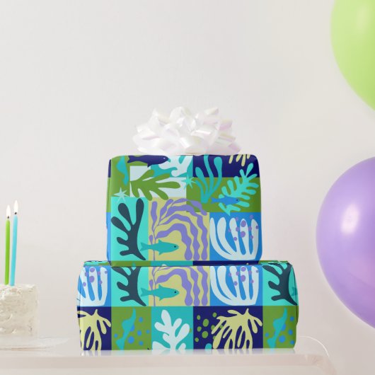 Cadeau Bleu Matisse découpe papier Inspiré Ocean Life (Cadeaux de fête)