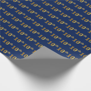 Cadeau Bleu, papier d'emballage (de dixième) événement