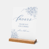 Cadeau bleu pour le mariage (Angle)