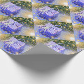 cadeau bleu, unique, papier d'enveloppement brilla (Coin)