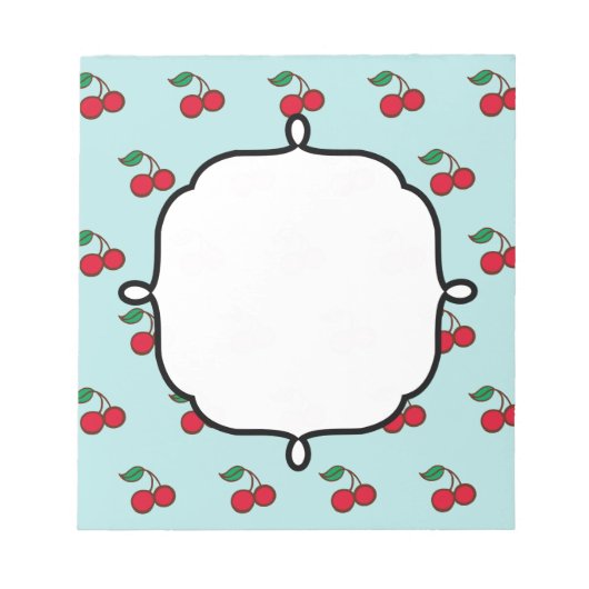 Cadeau bloc-notes Cerise (Devant)
