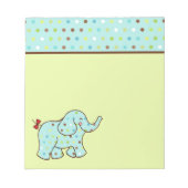 Cadeau bloc-notes éléphant bébé mignon (Devant)