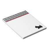 Cadeau bloc-notes rétro Scottish Terrier pour l'éc (Incliné)