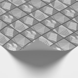 Cadeau Blocs Papier d'enrobage de puzzle Maze