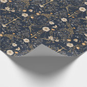 Cadeau Blooms vintages : Papier d'enveloppement botanique (Coin)