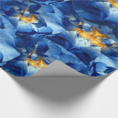 Cadeau Blue dream, Rose Floral Vacances papier d'envelopp (Coin)