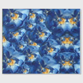 Cadeau Blue dream, Rose Floral Vacances papier d'envelopp (Plat)