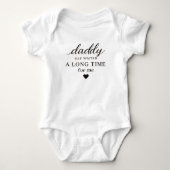Cadeau Body Bébé Papa a Attendu (Devant)