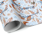 Cadeau Boho Chic papier d'enveloppement personnalisé avec (Coin rond)