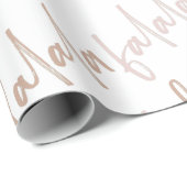 Cadeau Boho Falala Dusty Pink Vacances Papier d'enveloppe (Coin rond)