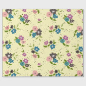 Cadeau Boho Flower Clusters Enveloppement Papier (Plat)