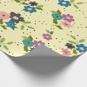 Cadeau Boho Flower Clusters Enveloppement Papier (Coin)