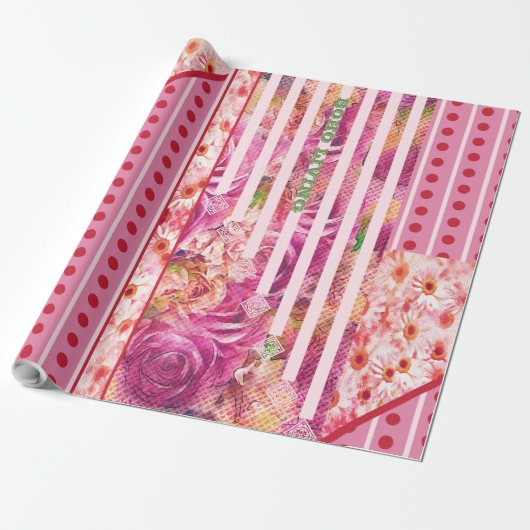 Cadeau BOHO LIVING - Papier d'emballage (Déroulé)
