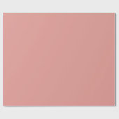 Cadeau Boho Solid Rose #E49992 Papier d'enveloppement (Plat)