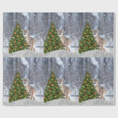 Cadeau Bois de Noël Arbre et papier d'enveloppement de ce (Plat)