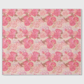 Cadeau Bois floral Papier à enveloppement populaire moder (Plat)