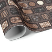 Cadeau Boîte de papier d'enveloppement de chocolat (Coin rond)