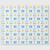 Cadeau Bon papier d'enveloppement Motif été (Plat)