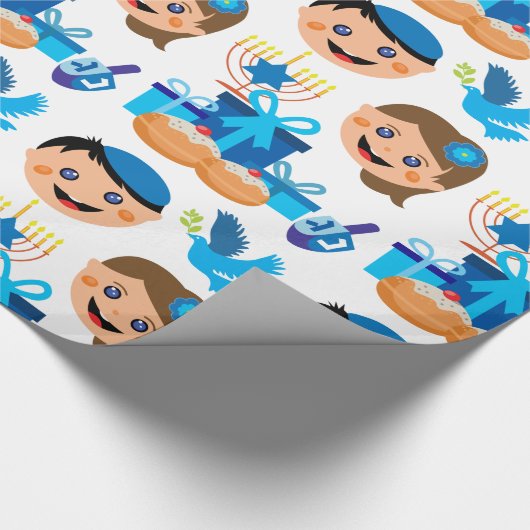 Cadeau Bon papier motif Hanoukka (Coin)