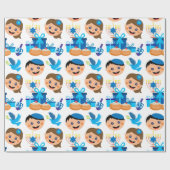 Cadeau Bon papier motif Hanoukka (Plat)