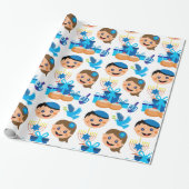 Cadeau Bon papier motif Hanoukka (Déroulé)