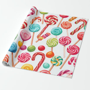 Cadeau bonbon de noël délice papier d'emballage