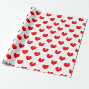 Cadeau bonbons coeurs envelopper papier