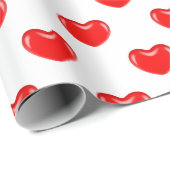 Cadeau bonbons coeurs envelopper papier (Coin rond)