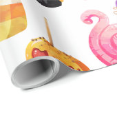 Cadeau Bonbons d'Halloween Papier à enveloppement Éffraya (Coin rond)