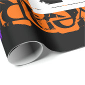 Cadeau Bonne année du papier d'enveloppement de lapin (Coin rond)