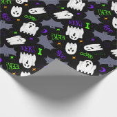 Cadeau Boo Ghosts Halloween papier enveloppement (Coin)
