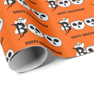Cadeau BOO ! Papier à enveloppement pour fantôme d'Hallow