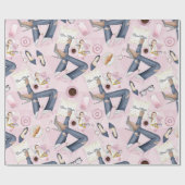 Cadeau Boss Babe, Girl Power Wrapper Papier (Plat)