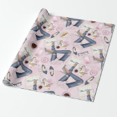 Cadeau Boss Babe, Girl Power Wrapper Papier (Déroulé)